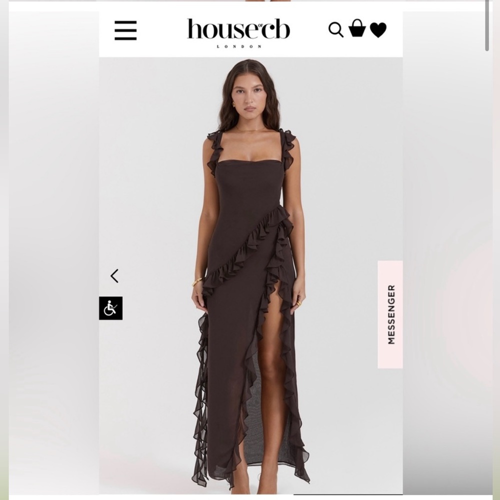 House of Cb Ariela Ruffle gown